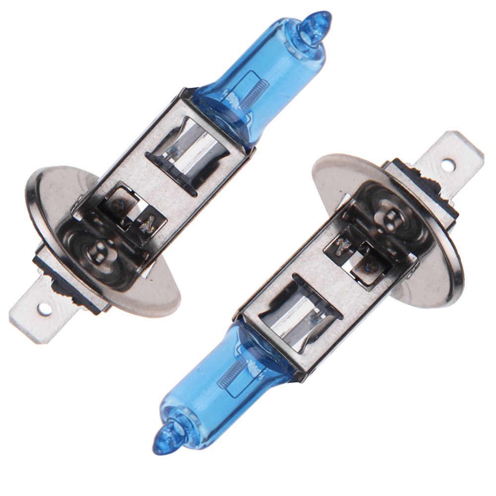 2x H1 12V 55W/100W Super White Xenon Halogen Headlight Fog Car Light ...