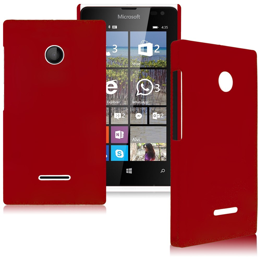 For Microsoft Nokia Lumia 435 Hard Rubberized Matte Plastic Back Cover Case Skin Ebay 5887