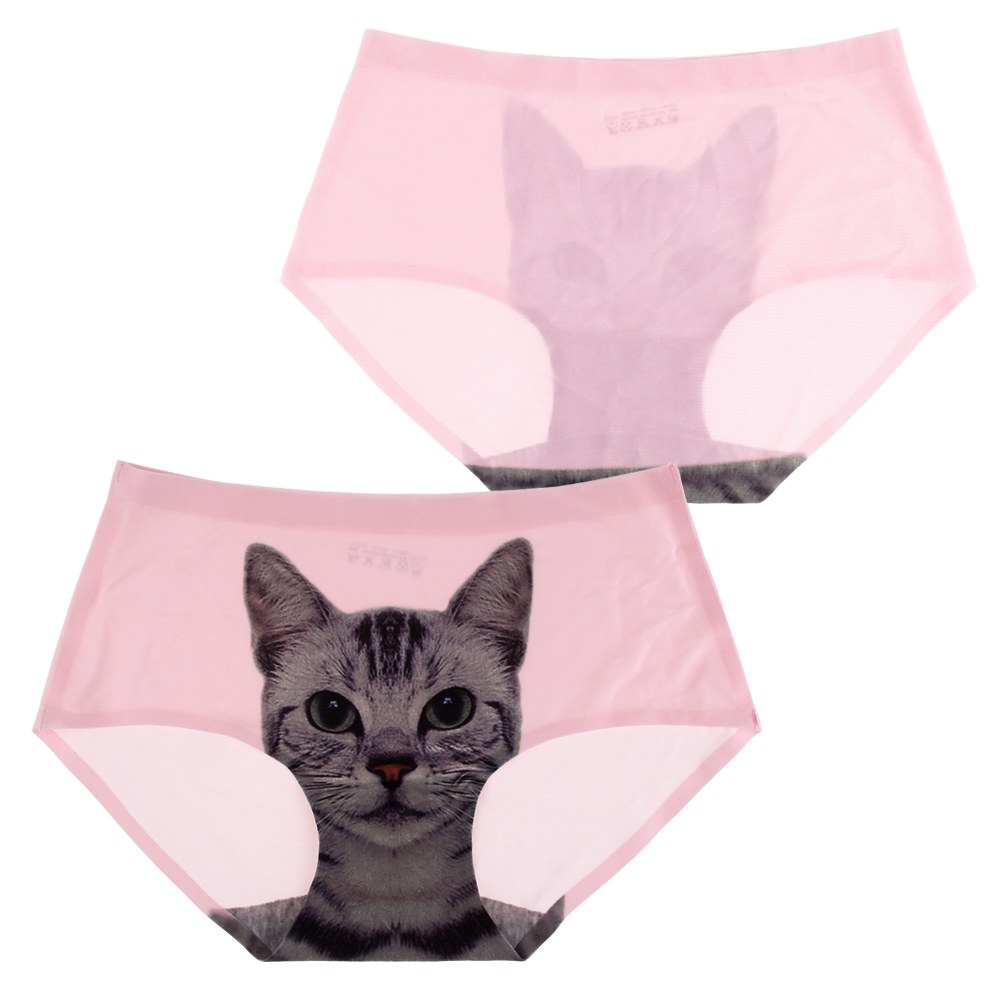 1x Cute Cat Pattern Colourful Girl Briefs Knickers Panties Sexy