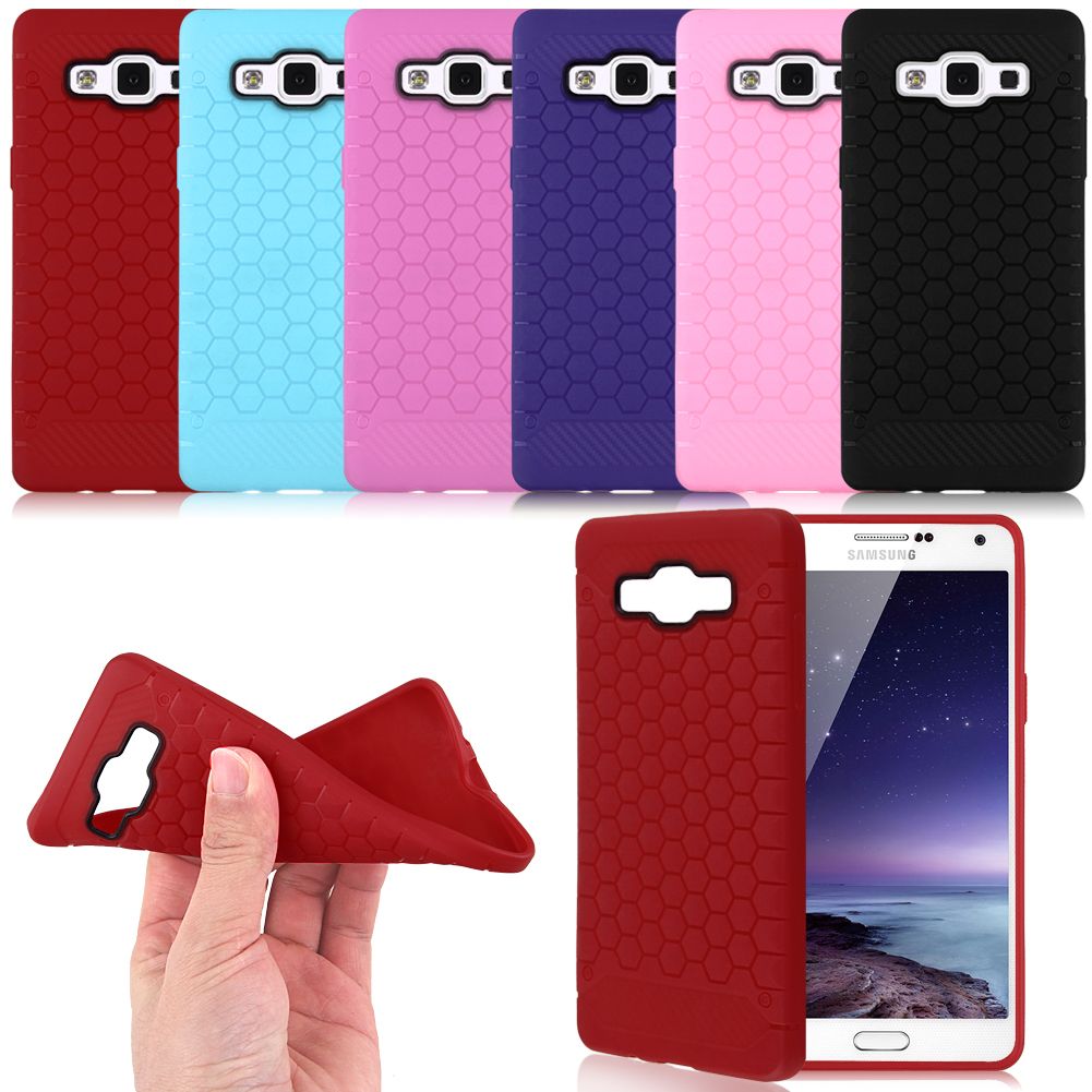 Slim Flexible Silicone Fitted Case Rugged Back Cover For Samsung Mobile Phones